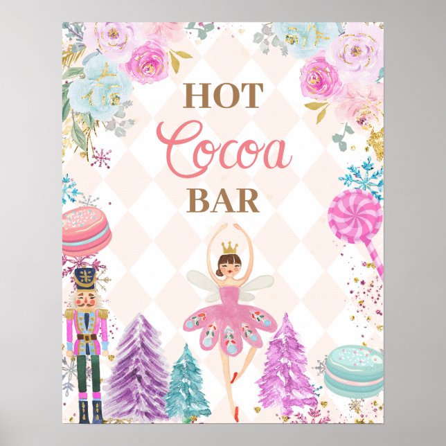 Poster Terra De Doce De Nutcracker De Bar De Cacau Quente (Frente)