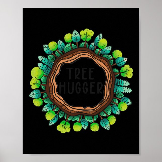 Poster Terra de Proteção Ambiental do Homem Árvore (Frente)