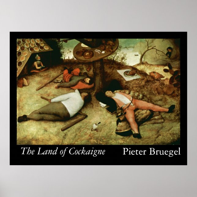 Pôster Terra do Cockigne - 1567 (Frente)