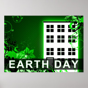 Pôster Terra do dia: edifício hi-fi