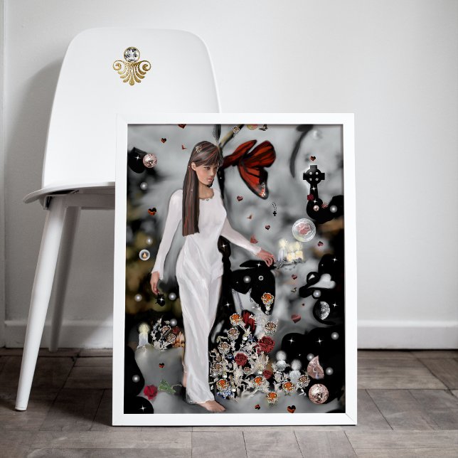 Pôster Terra do rosa mágico! (Criador carregado)