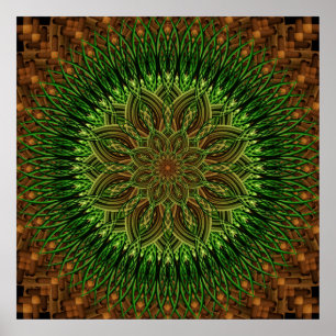 Poster Terra Flor Mandala