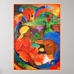 Pôster Terra Incêndio Vento 3 Almas 1 Coração