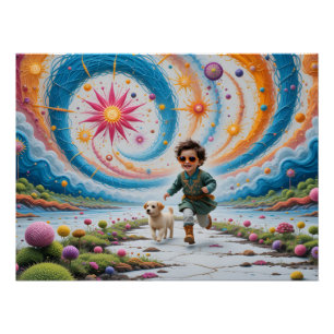 Pôster Terra Maravilhosa da Bordada Mágica