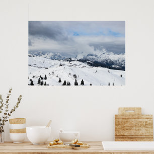 Poster Terra maravilhosa de inverno em Velika Planina, Es