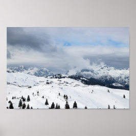Poster Terra maravilhosa do inverno em Velika Planina, Es