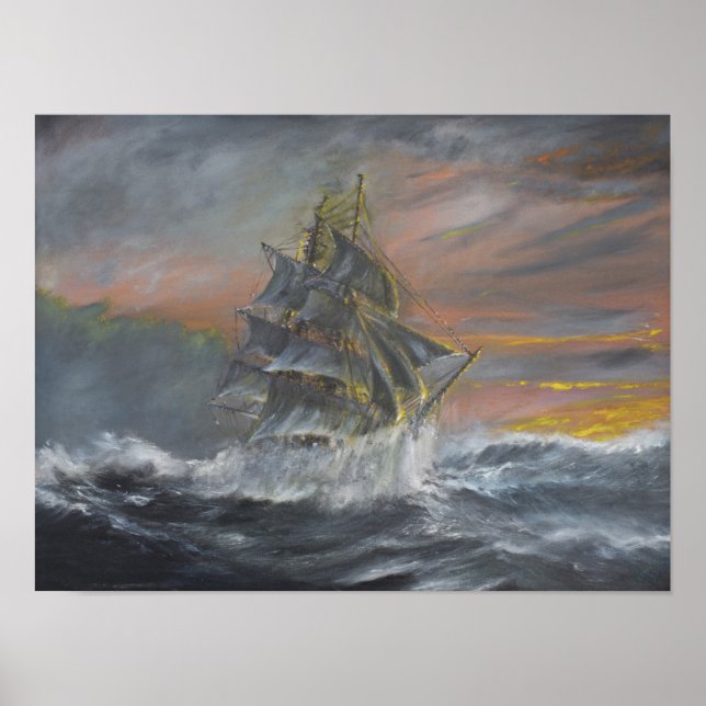 Pôster Terra Nova entra em uma violenta Dawn Gale (Frente)