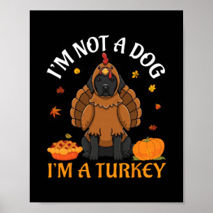 Poster Terra Nova Não Sou Um Cão Sou Um Peru Dia de Ação