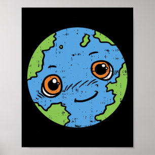 Poster Terra Planeta Cuta Camisa 22 de abril Pro Environ
