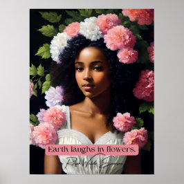 Poster Terra Ri Na Cotação Ralph Waldo Emerson