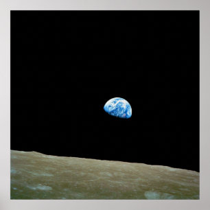 Poster Terra tirada pela tripulação da missão Apollo 8