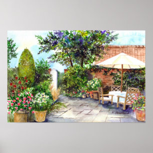 Poster Terrace da Manor House em Heslington York