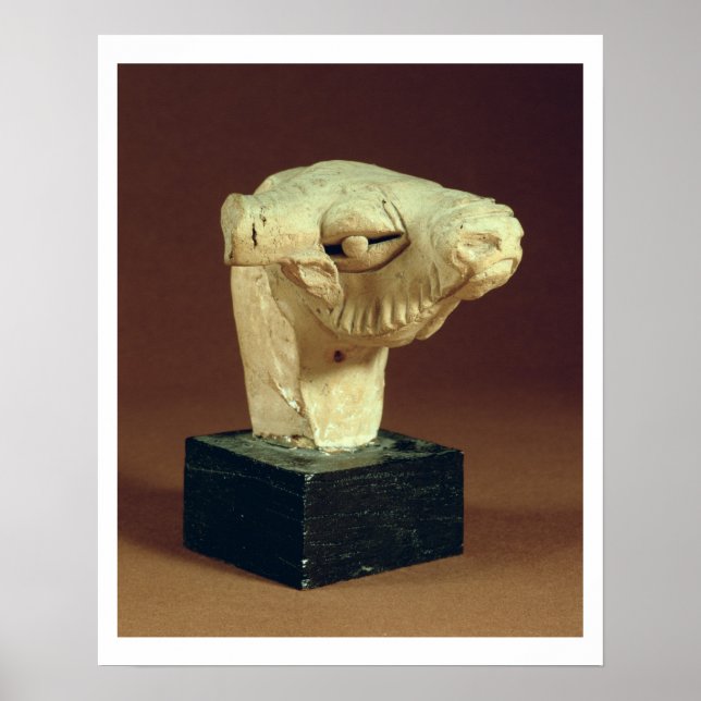 Pôster Terracotta camel head, Mohenjodaro, 2300-1750 a.C. (Frente)