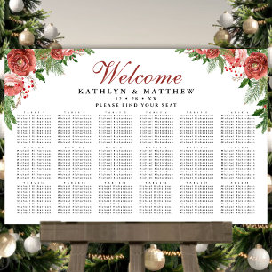 Poster Terracotta Floral Wedding 18 Mesa Seating