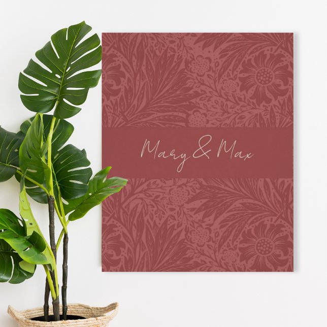 Pôster Terracotta Floral Wedding Poster (Criador carregado)