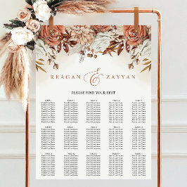 Poster Terracotta Flowers Pampas Casamento