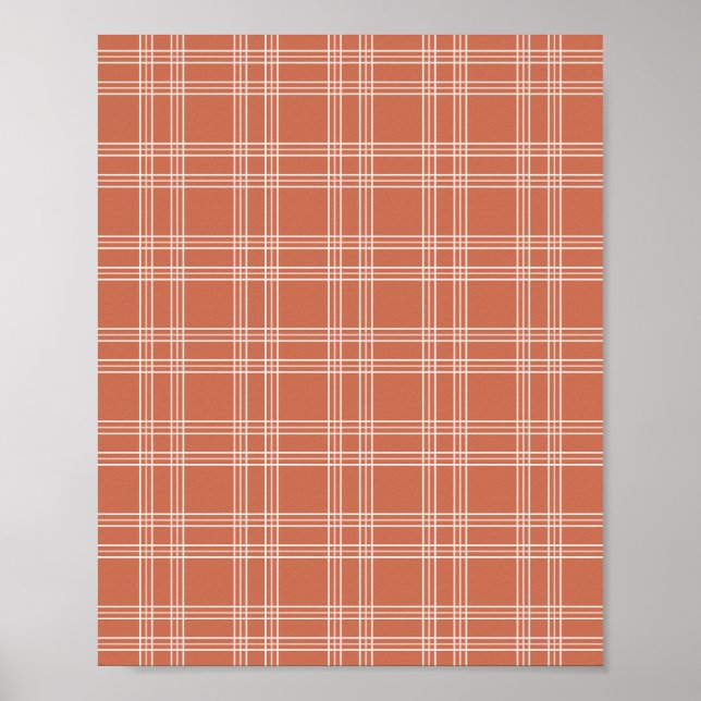 Poster Terracotta Gingham (Frente)