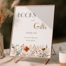 Poster Terracotta Livros de Chás de fraldas de flor selva