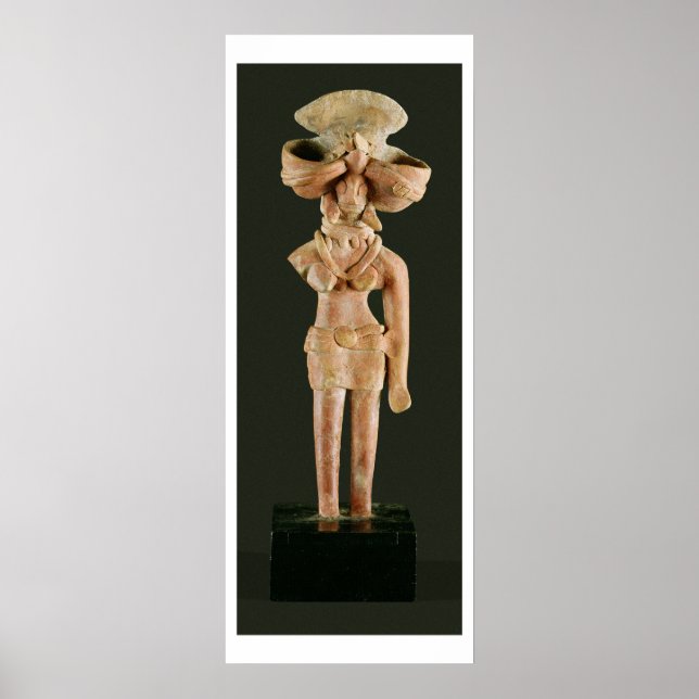 Poster Terracotta Madre Deusa, Mohenjodaro, 2300-1750 (Frente)