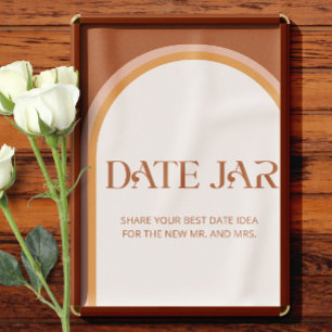 Poster Terracotta namora ideias noturnas. Jogo de Bridal