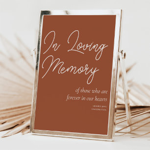 Poster Terracotta No Amor Memorial Sinal De Casamento