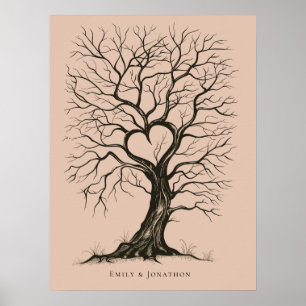 Poster Terracotta ThumbImprimir Livro de Convidado de Cas