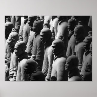 Poster Terracotta Warriors Xian China Fotografia
