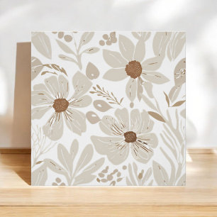 Pôster Terracotta Wildflower Boho Primavera Wall Art Russ