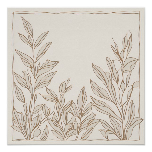 Pôster Terracotta Wildflower Boho Primavera Wall Art Russ (Frente)