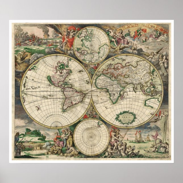 Poster Terrarum Orbis Tabula (Frente)