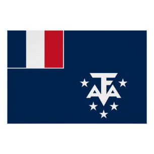 Pôster Terras Antárticas Austrais Francesas