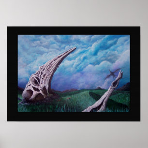 Pôster Terras de enterro do planador da Grandes Planície