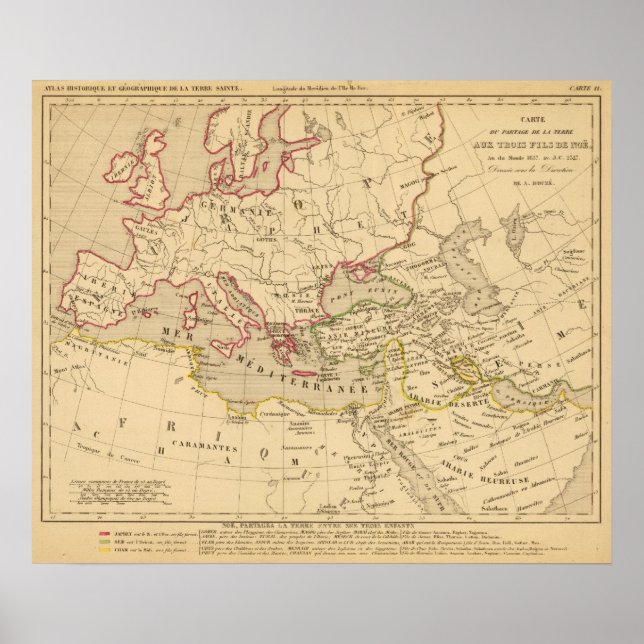 Poster Terre aux trois fils de Noe (Frente)