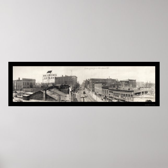 Pôster Terre Haute, IN Photo 1913 (Frente)