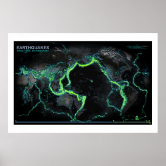 Pôster Terremotos desde 1898
