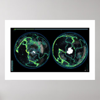 Pôster Terremotos desde 1898, visão global