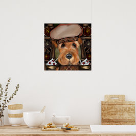 POSTER TERRIER AIREDALE