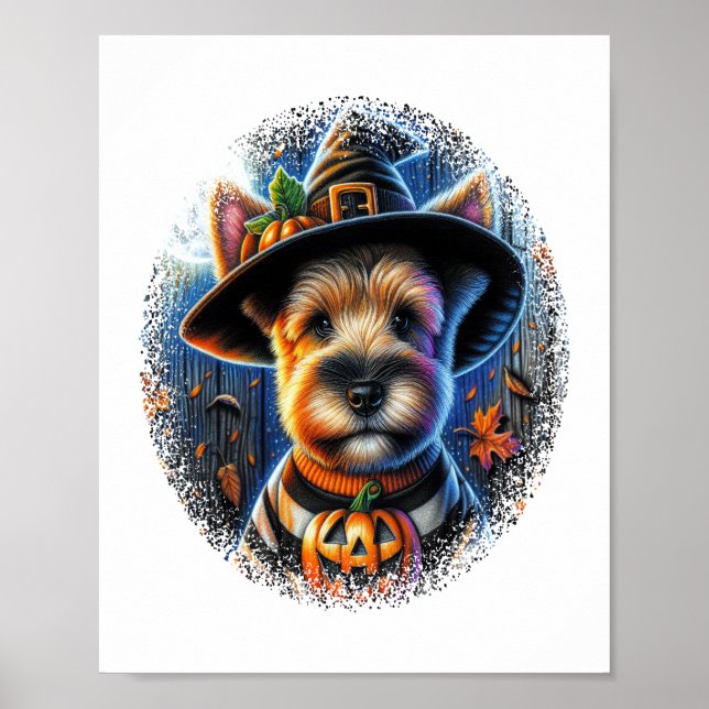 Poster Terrier Dog Halloween (Frente)