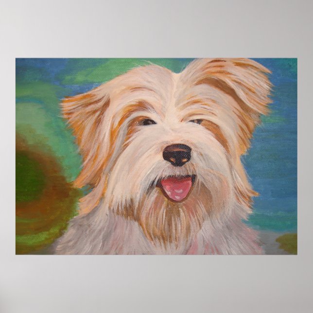 Poster Terrier Retrato Pet Dog Art (Frente)