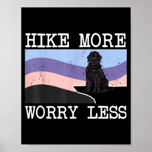 Poster Terrier russo preto caminhe mais preocupe menos gr