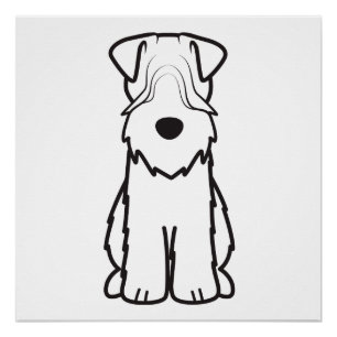 Pôster Terrier Wheaten brandamente revestido