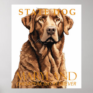 Poster Território de Maryland Cachorro O Retriever 2