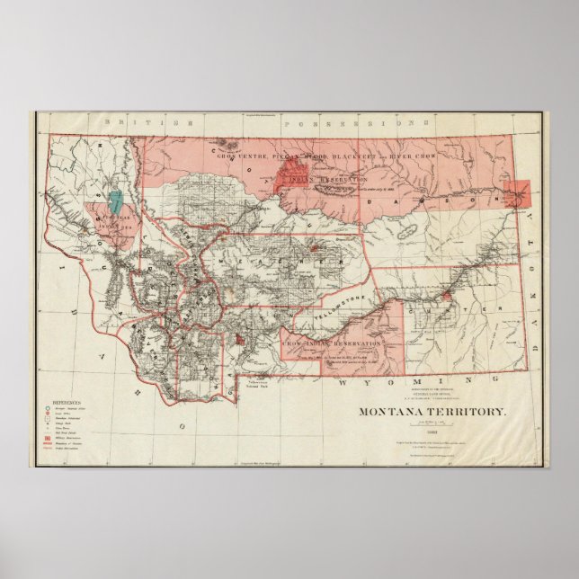 Poster Território de Montana (Frente)