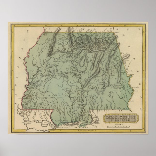 Poster Território do Mississippi (Frente)