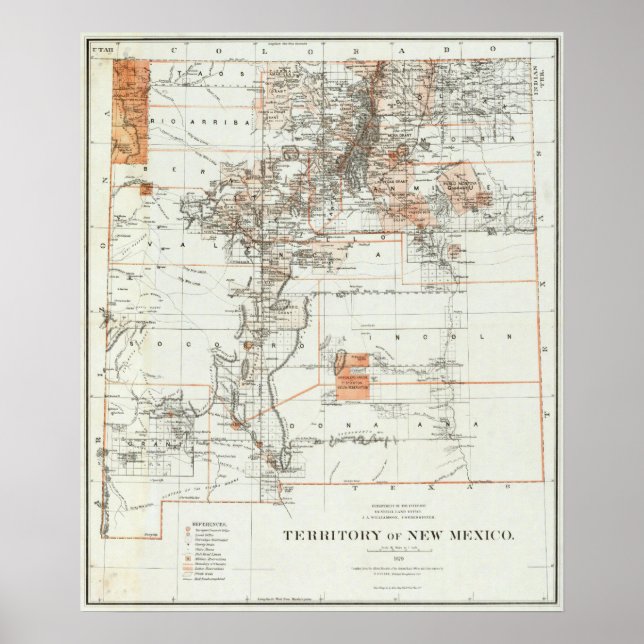 Poster Território Do Novo México (Frente)