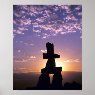 Poster Territórios Inukshuk do Noroeste, Canadá