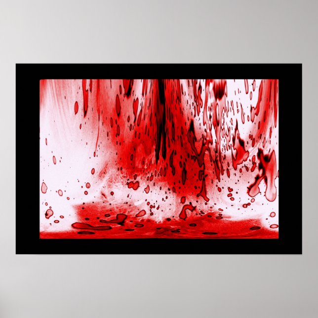 Poster Terror Assustador Sangrento Halloween (Frente)