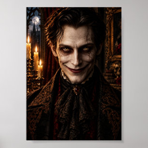 Poster Terror Vitoriano Sobrenatural Homem Sorridente Hal