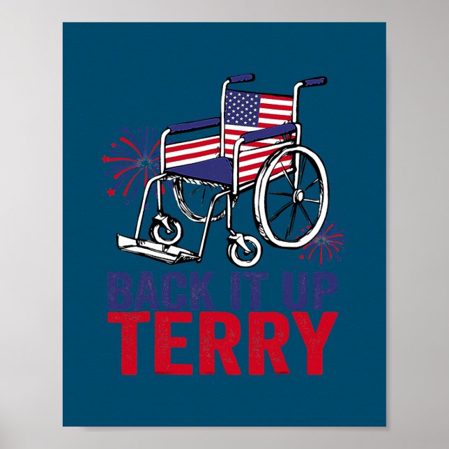Poster Terry Colocou De Volta Engraçado No Fogos (Frente)