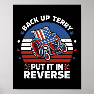 Poster Terry Colocou-O Na Vintagem Inversa 4 De Julho